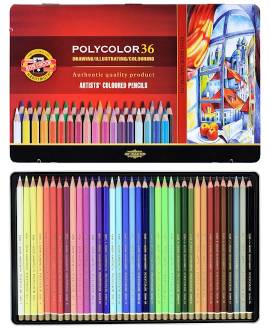 POLYCOLOR 36 K�nstlerfarbstifte - Bild vergr��ern 