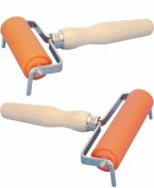Farbwalze,  3 cm, Breite 9, 12 oder 15 cm, Holzgriff