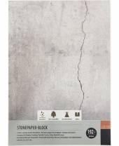 Steinpapier-Block, 40 Blatt, 192 g/m, A4