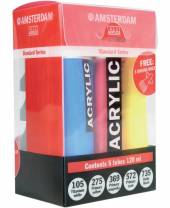 AMSTERDAM - Acrylfarben-Set, 5 x 120 ml Tube