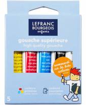 Gouache-Farben, 5 Tuben  10 ml