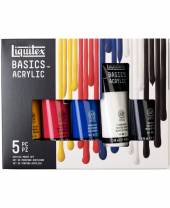 Liquitex Basics Acryl Color, Set 5 x 118 ml Tube