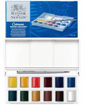 Winsor & Newton Aquarell-Farben, 12 halbe Näpfchen