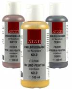 Aqua-Linoldruckfarbe Metallic 100 ml