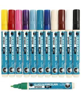 Porzellanmalstift, Einzelfarben