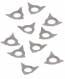Dreispitz-Abstandhalter flach, 10 Stck