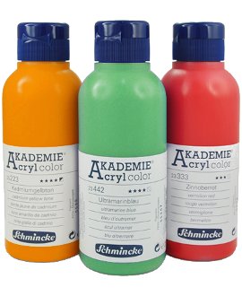 Schmincke Akademie Acrylcolor, 250 ml Spritzflasche